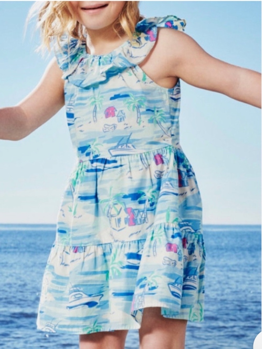 Vineyard Vines Dress XL 14/16 Beach Target Blue Girls